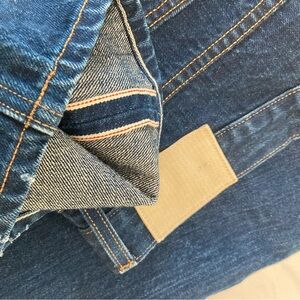 Made in USA Vintage Selvedge Denim Jeans Banana Republic 501 Style 32